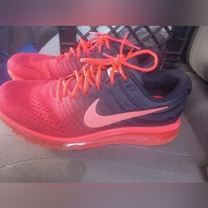 Nike Red and Black Athletic Shoes